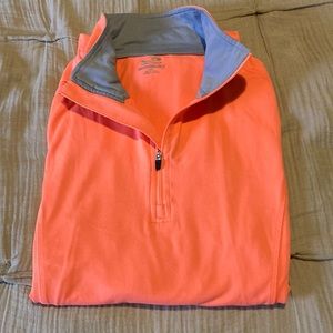 Half zip running pull over